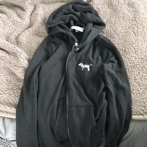 Black full-zip PINK jacket